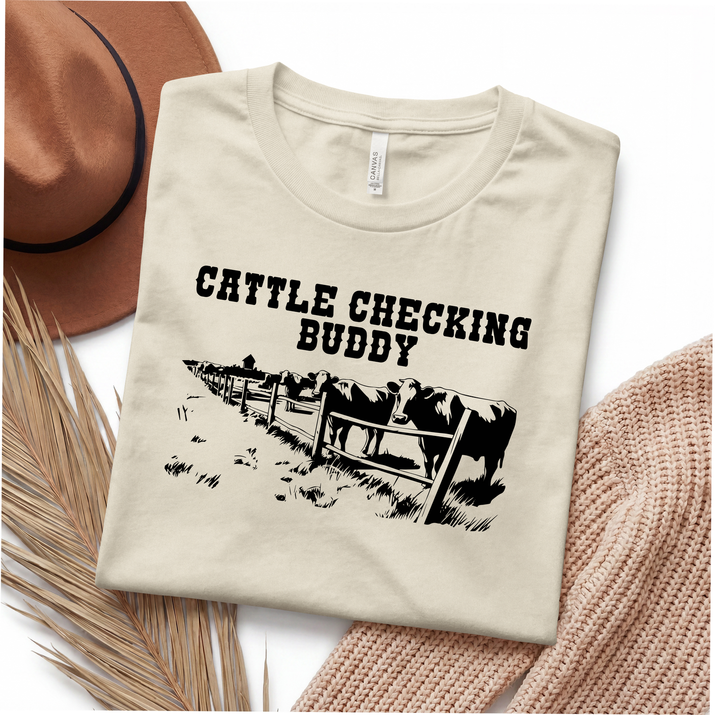Cattle Checking Buddy Tshirt | Toddler