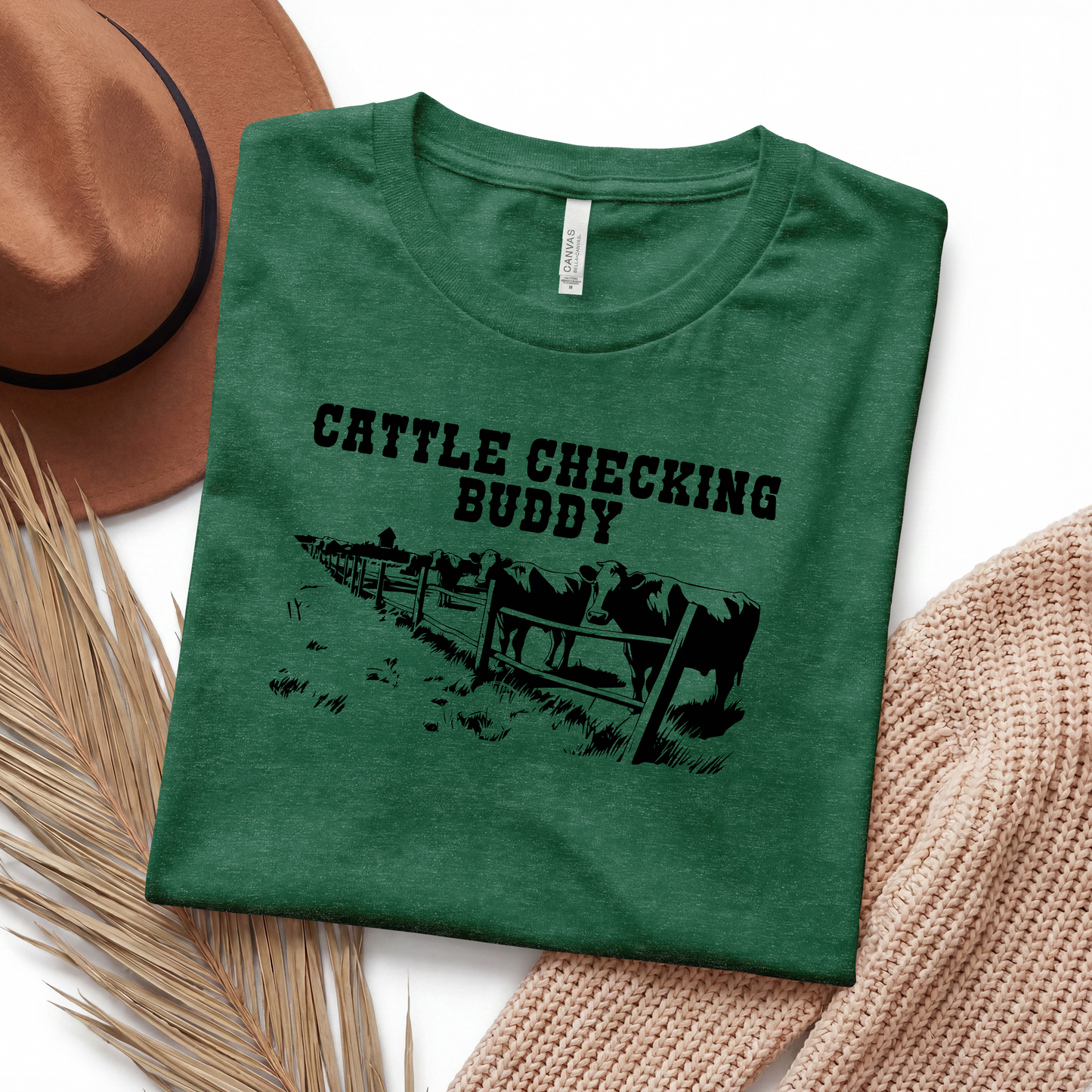 Cattle Checking Buddy Tshirt | Youth