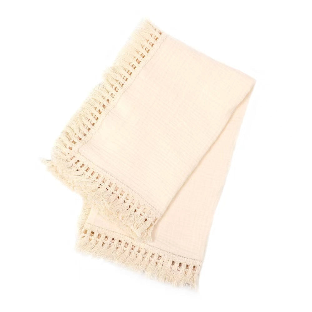 Muslin Tassel Blanket