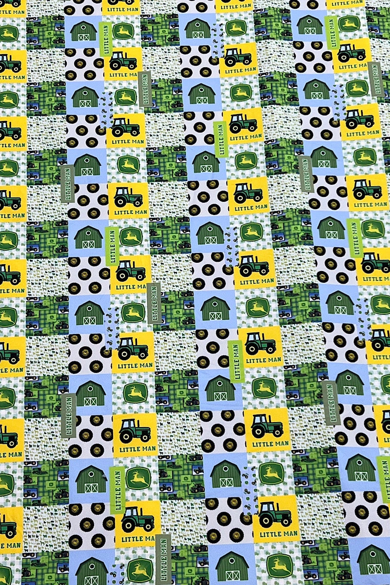 Little Man, Tractor Throw Blanket
