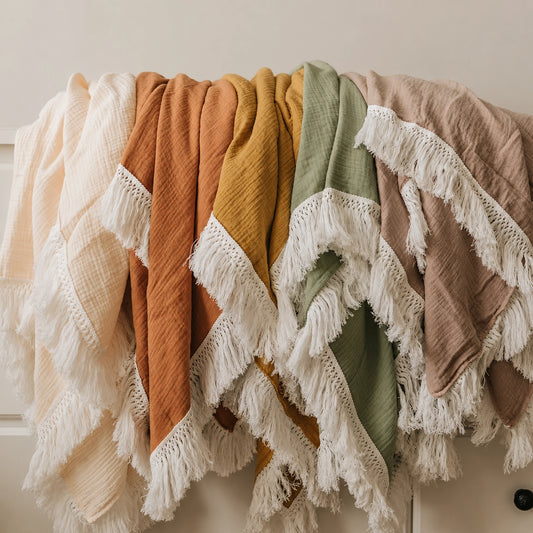 Muslin Tassel Blanket