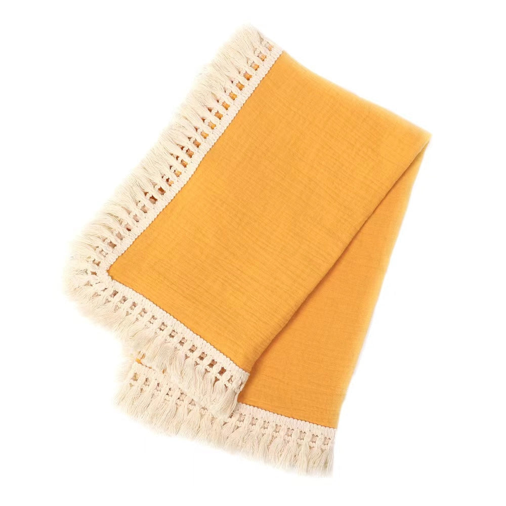 Muslin Tassel Blanket
