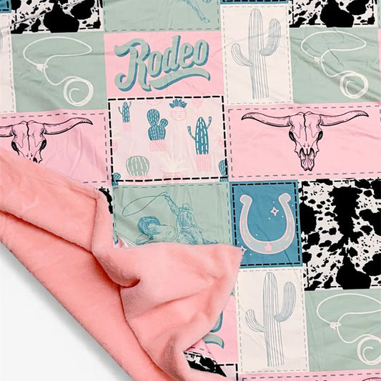 Rodeo Western Throw Blanket