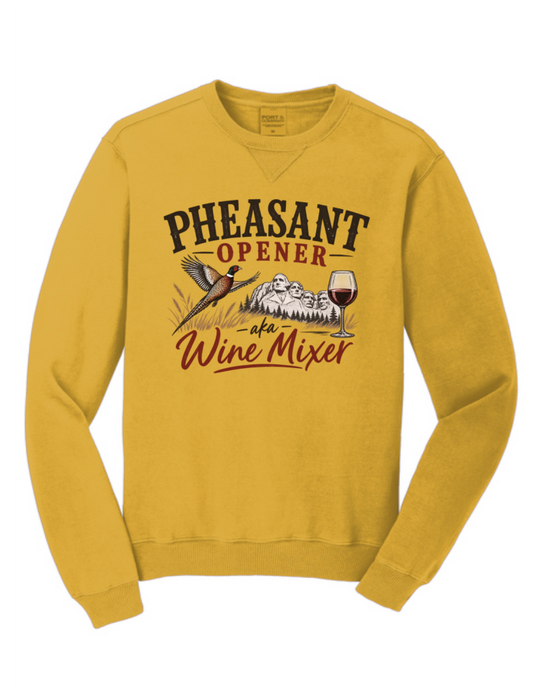 Pheasant Opener Wine Mixer Sweatshirt | Adult